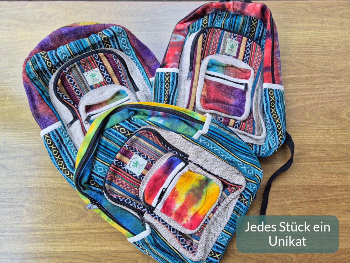 Jedes Stück ein Unikat – Farben und Muster variieren